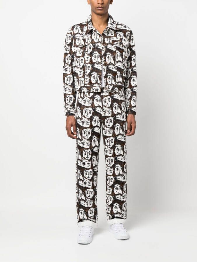 Charles Jeffrey Loverboy Trainingsbroek met print Wit