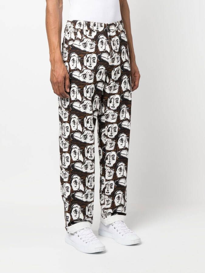 Charles Jeffrey Loverboy Trainingsbroek met print Wit