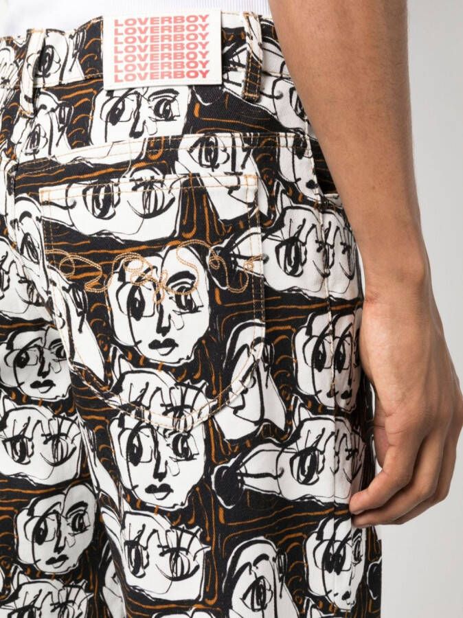Charles Jeffrey Loverboy Trainingsbroek met print Wit