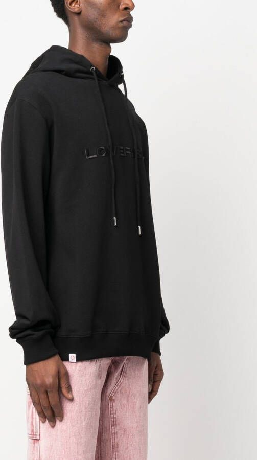Charles Jeffrey Loverboy Hoodie met geborduurd logo Zwart