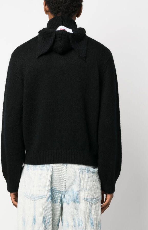 Charles Jeffrey Loverboy Trui met capuchon Zwart
