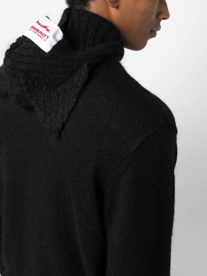 Charles Jeffrey Loverboy Trui met capuchon Zwart