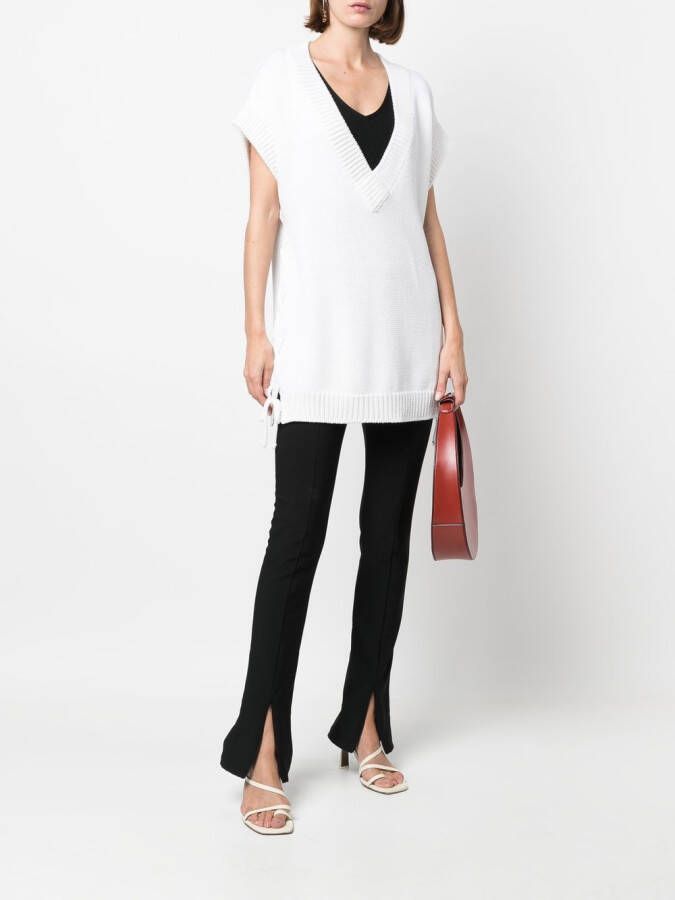 Charlott Top met V-hals Wit