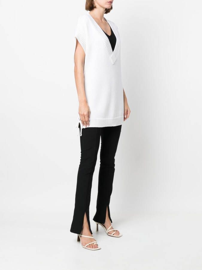 Charlott Top met V-hals Wit