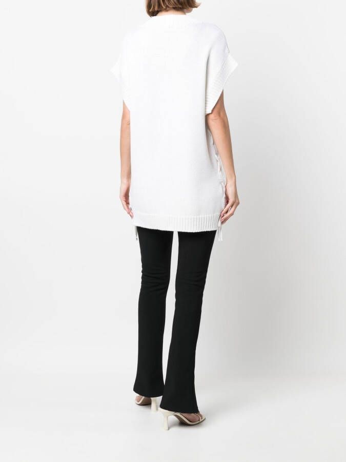 Charlott Top met V-hals Wit