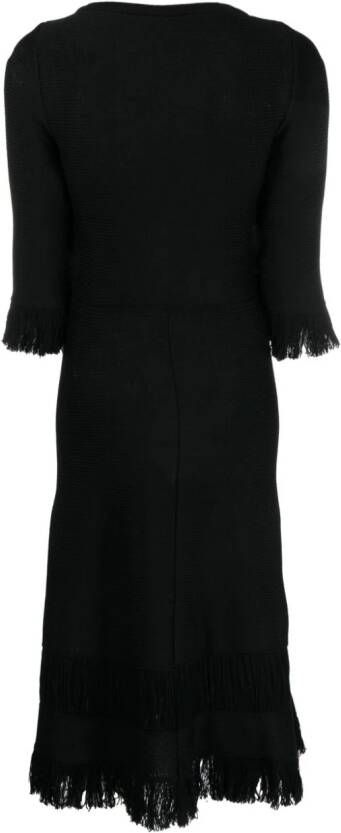 Charlott Wollen jurk Zwart