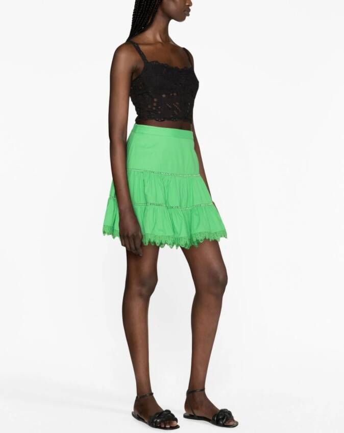 Charo Ruiz Ibiza Gelaagde mini-rok Groen