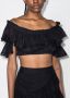 Charo Ruiz Ibiza Cropped top Zwart - Thumbnail 2