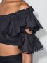Charo Ruiz Ibiza Cropped top Zwart - Thumbnail 4