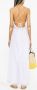 Charo Ruiz Ibiza Maxi-jurk met V-hals Wit - Thumbnail 4