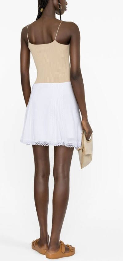 Charo Ruiz Ibiza A-lijn mini-rok Wit