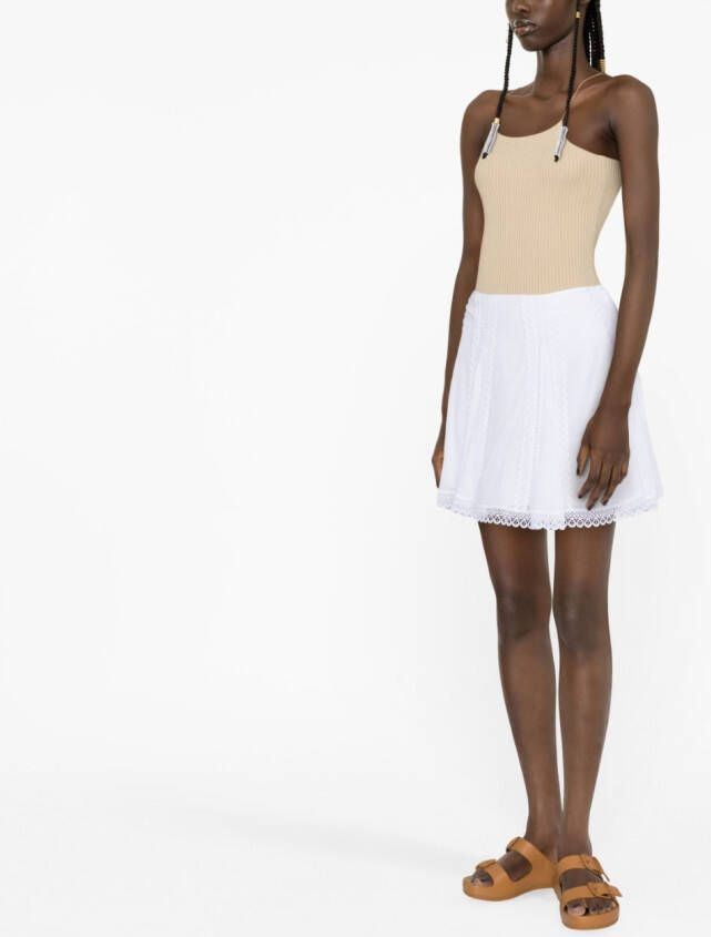 Charo Ruiz Ibiza A-lijn mini-rok Wit