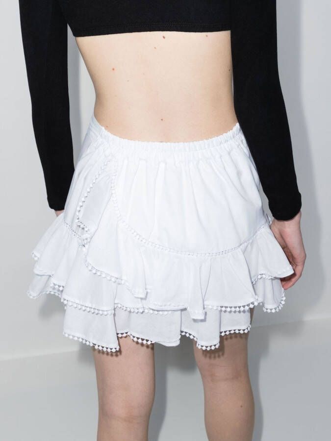 Charo Ruiz Ibiza Gelaagde mini-rok Wit