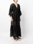 Charo Ruiz Ibiza Margherita maxi-jurk met kant Zwart - Thumbnail 3