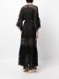 Charo Ruiz Ibiza Margherita maxi-jurk met kant Zwart - Thumbnail 4