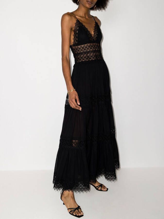 Charo Ruiz Ibiza Maxi-jurk Zwart