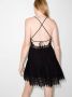 Charo Ruiz Ibiza Mini-jurk met gehaakte afwerking Zwart - Thumbnail 3