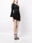 Charo Ruiz Ibiza Asymmetrische mini-jurk Zwart - Thumbnail 3