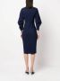 CHIARA BONI La Petite Robe Midi-jurk met ballonmouwen Blauw - Thumbnail 4