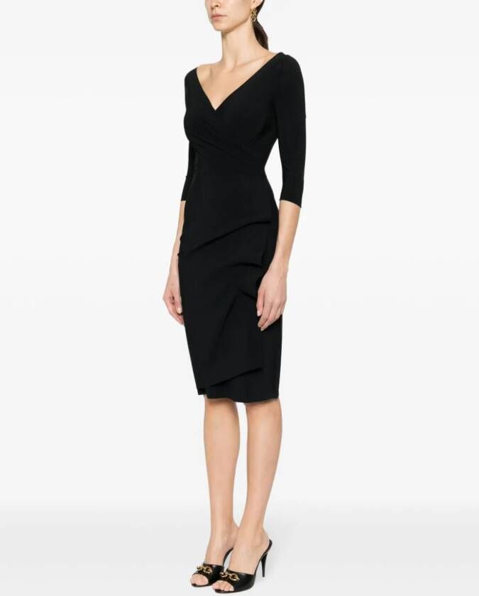 CHIARA BONI La Petite Robe Kleid Florien jurk met V-hals Zwart