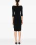 CHIARA BONI La Petite Robe Kleid Florien jurk met V-hals Zwart - Thumbnail 3