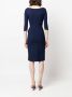 CHIARA BONI La Petite Robe Midi-jurk Blauw - Thumbnail 4