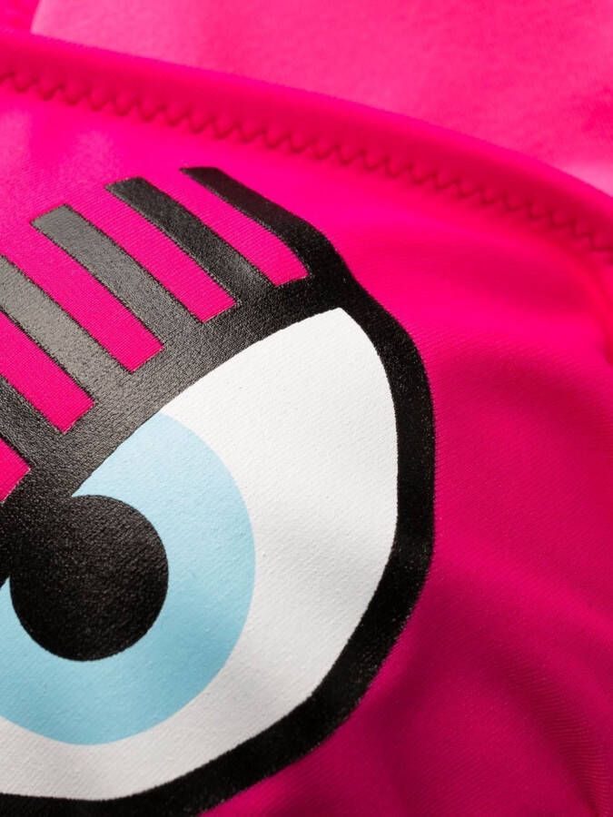 Chiara Ferragni Bikinitop met logoprint Roze