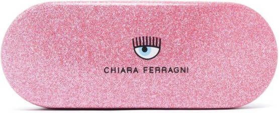 Chiara Ferragni Bril met logoplakkaat Grijs