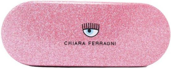 Chiara Ferragni Zonnebril met cat-eye montuur Roze