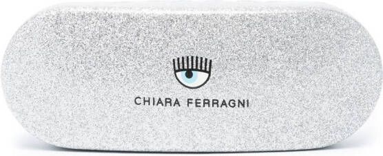 Chiara Ferragni Zonnebril met cat-eye montuur Zwart