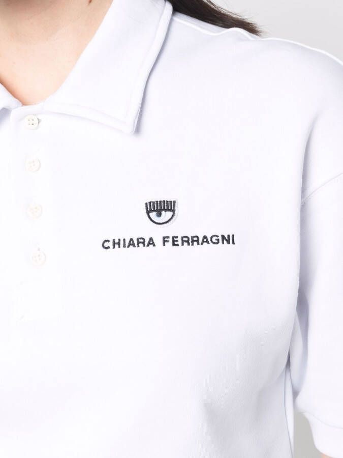Chiara Ferragni Cropped top Wit