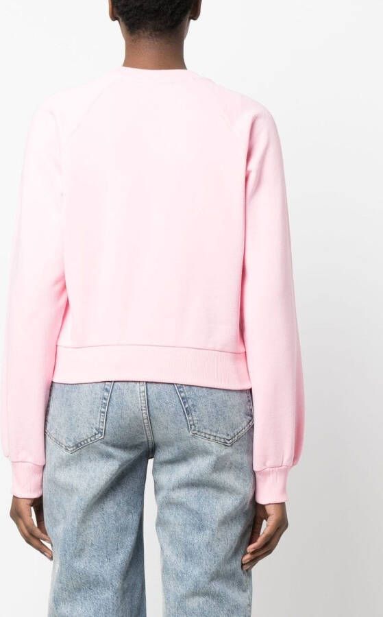 Chiara Ferragni Sweater met geborduurd logo Roze