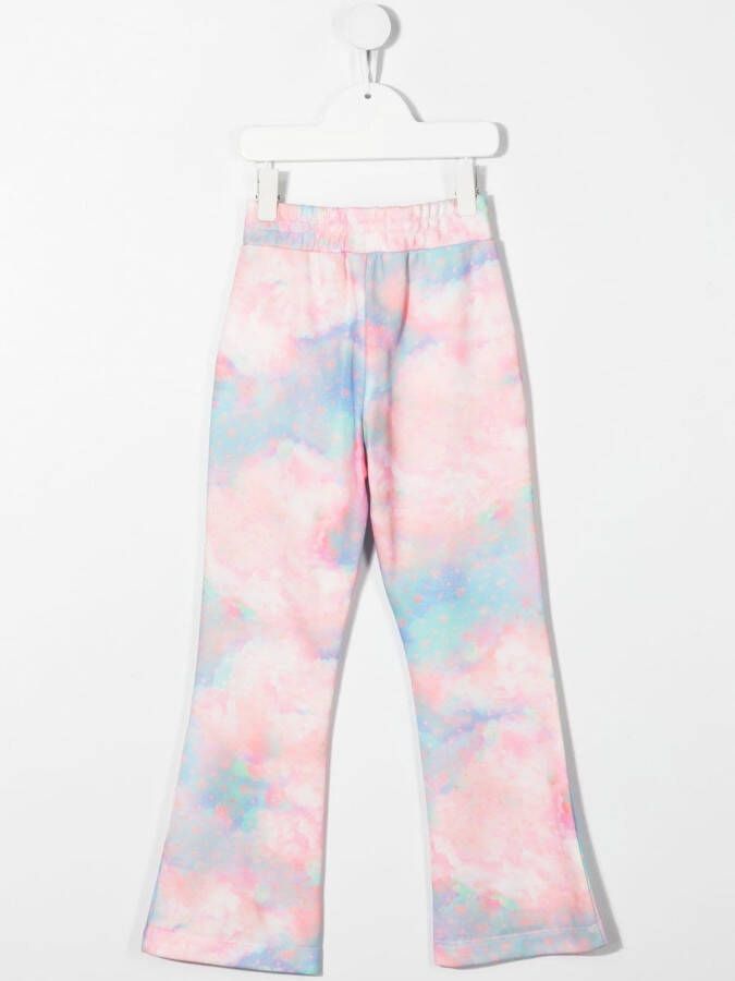 Chiara Ferragni Kids Broek met tie-dye print Roze