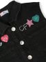 Chiara Ferragni Kids Mouwloos spijkerjack Zwart - Thumbnail 3