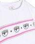 Chiara Ferragni Kids T-shirt met logoprint Wit - Thumbnail 3