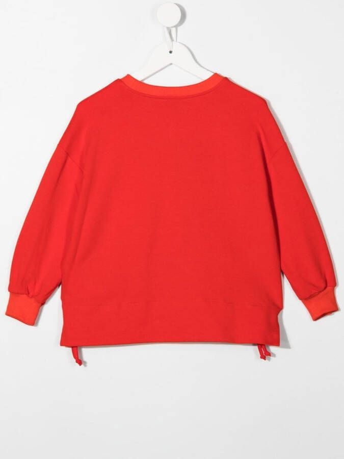 Chiara Ferragni Kids Sweater met geborduurd logo Rood
