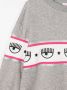 Chiara Ferragni Kids Sweater met logoband Grijs - Thumbnail 3