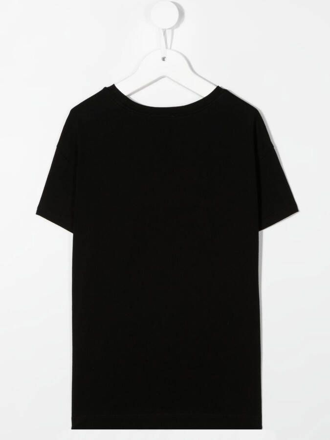 Chiara Ferragni Kids T-shirt met glitter Zwart