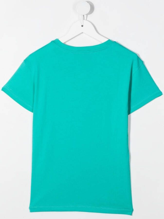 Chiara Ferragni Kids T-shirt met logopatch Groen