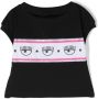 Chiara Ferragni Kids T-shirt met logoprint Zwart - Thumbnail 2