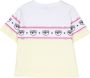 Chiara Ferragni Kids T-shirt met logostreep Geel - Thumbnail 2