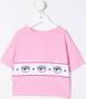 Chiara Ferragni Kids T-shirt met logostreep Roze - Thumbnail 2