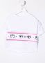 Chiara Ferragni Kids T-shirt met logostreep Wit - Thumbnail 2