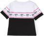Chiara Ferragni Kids T-shirt met logostreep Zwart - Thumbnail 2