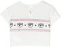 Chiara Ferragni Kids T-shirt met print Wit - Thumbnail 2
