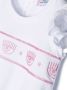 Chiara Ferragni Kids T-shirt met ruche Wit - Thumbnail 3