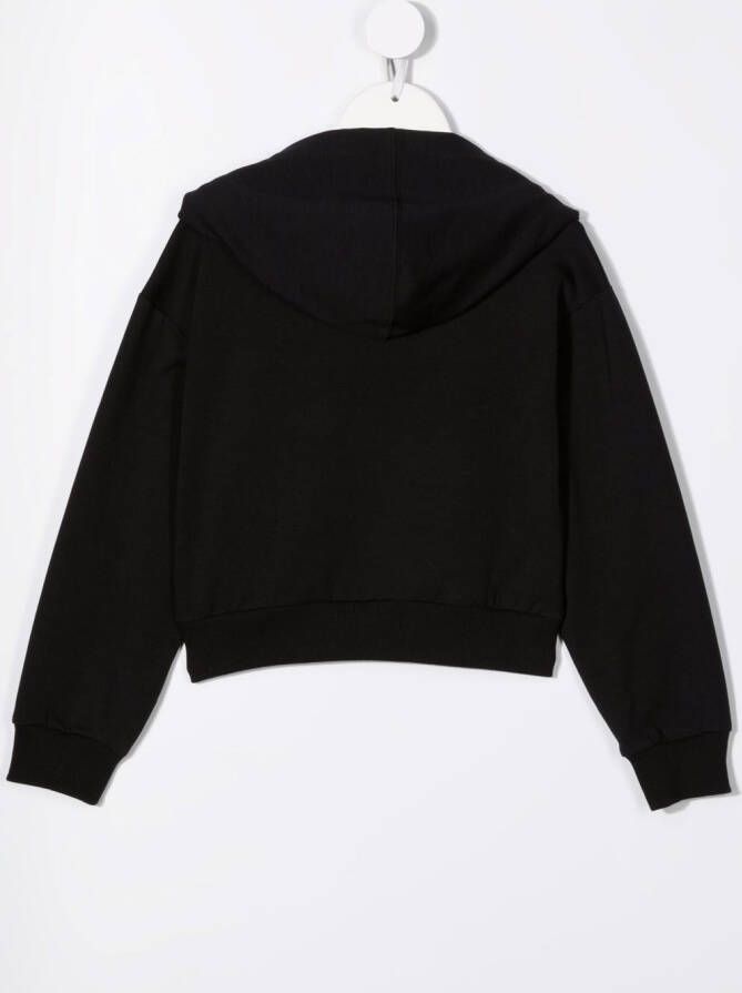 Chiara Ferragni Kids x Chiara Ferragni hoodie met patch Zwart