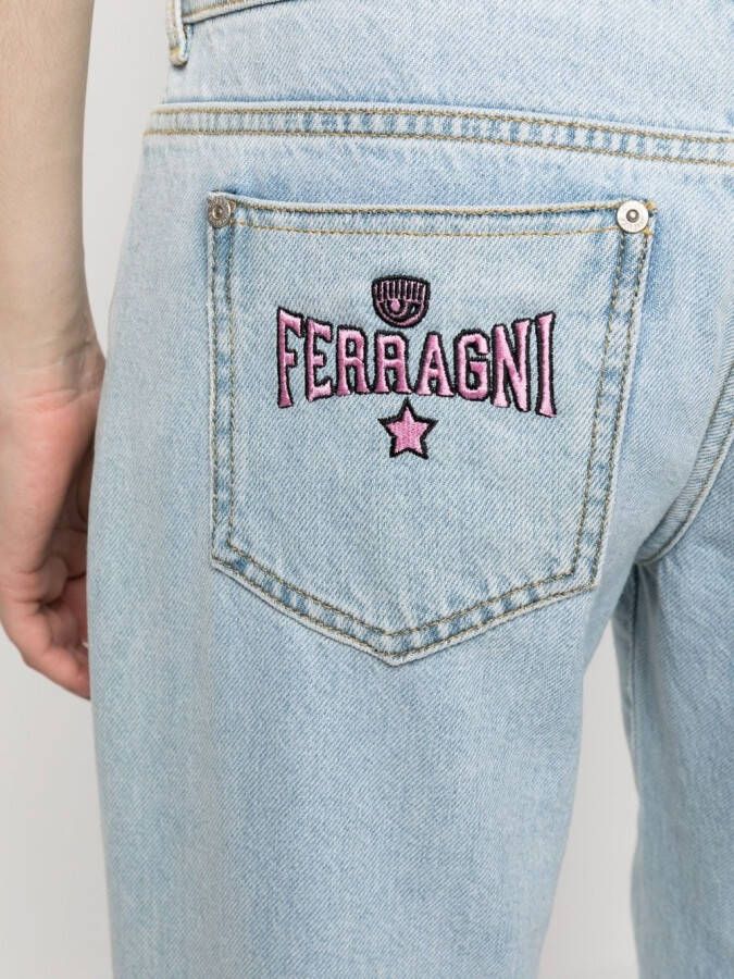 Chiara Ferragni Low waist jeans Blauw
