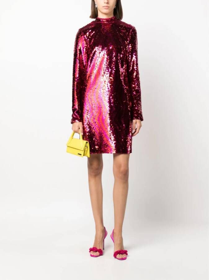 Chiara Ferragni Mini-jurk verfraaid met pailletten Rood