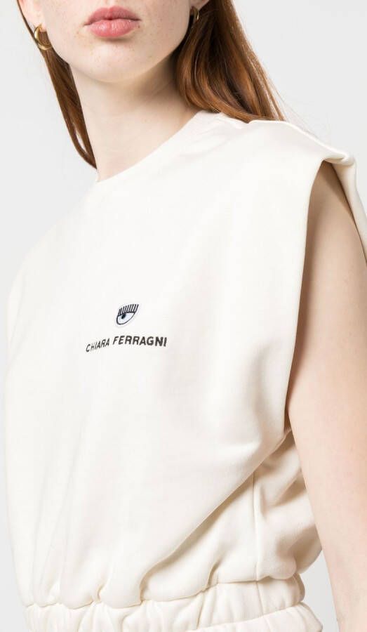 Chiara Ferragni Mouwloze sweater Wit